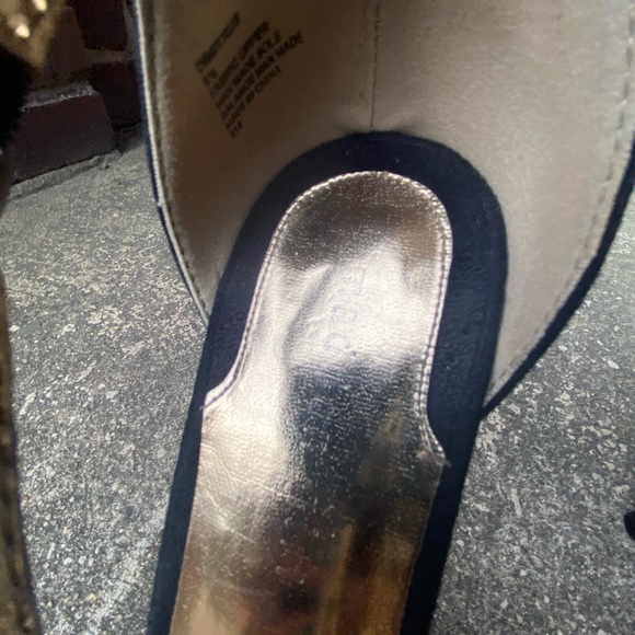 Madden Girl Black/Cream Strappy Heels 4in - Picture 3 of 8